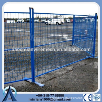 Hohe Qualität wettbewerbsfähige Preise Kanada heiß-getaucht galvanisierten PVC beschichtet geschweißten temporären Zaun